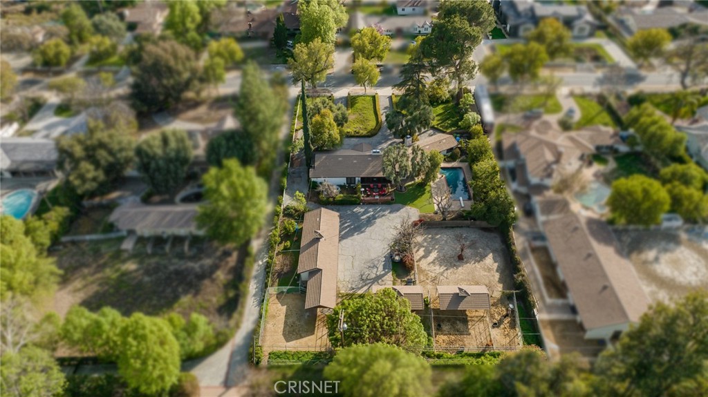 23629 Long Valley Road Hidden Hills, CA 91302 - Photo 24 of 26 an aerial view of residential house with outdoor space