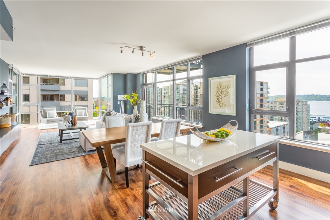 2911 2nd Avenue, Unit 903 Seattle, WA 98121 - Photo 5 of 25 a view of a living room and dining room