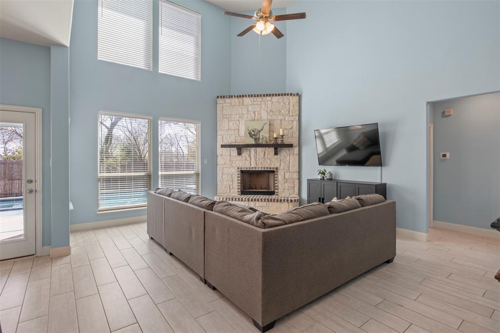 4002 Magnolia Ridge Drive Melissa, TX 75454 - Photo 2 of 36 a living room with furniture and a flat screen tv