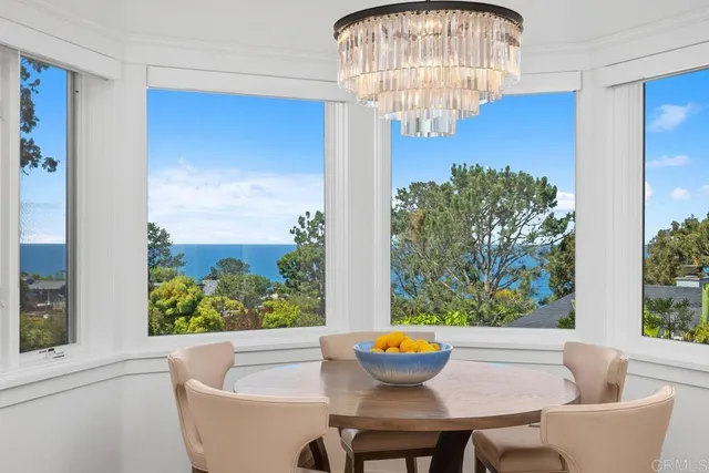 a view of table and chair in room