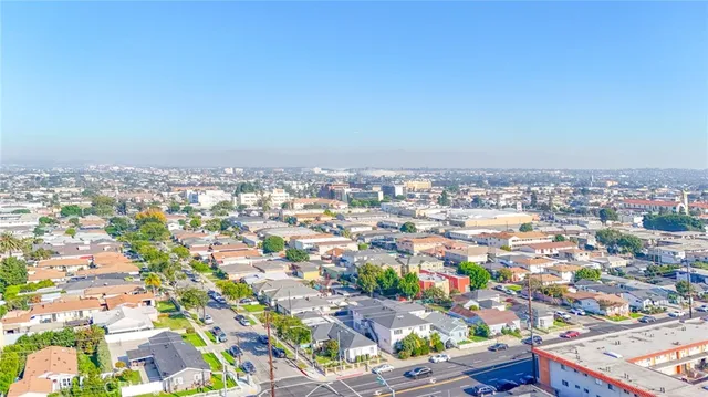 an aerial view of a city