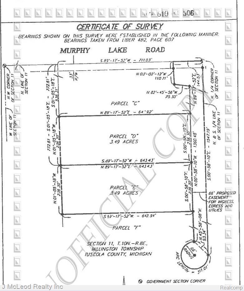 3757 Murphy Lake Road Millington, MI 48746 - Photo 16 of 16 Pic of survey.jpg