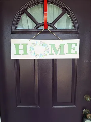 a view of front door