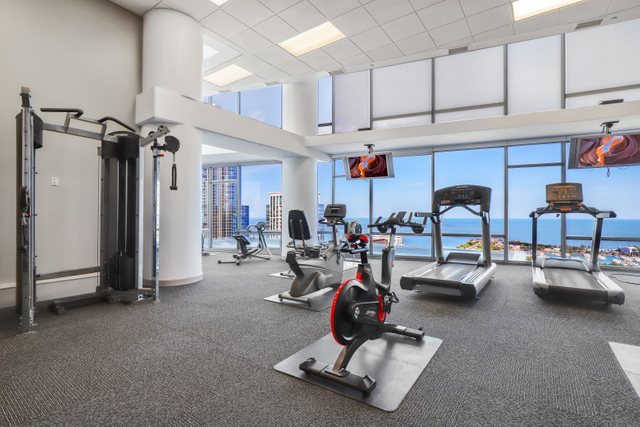 100 East 14th Street, Unit 708 Chicago, IL 60605 - Photo 18 of 25 a view of a room with gym equipment