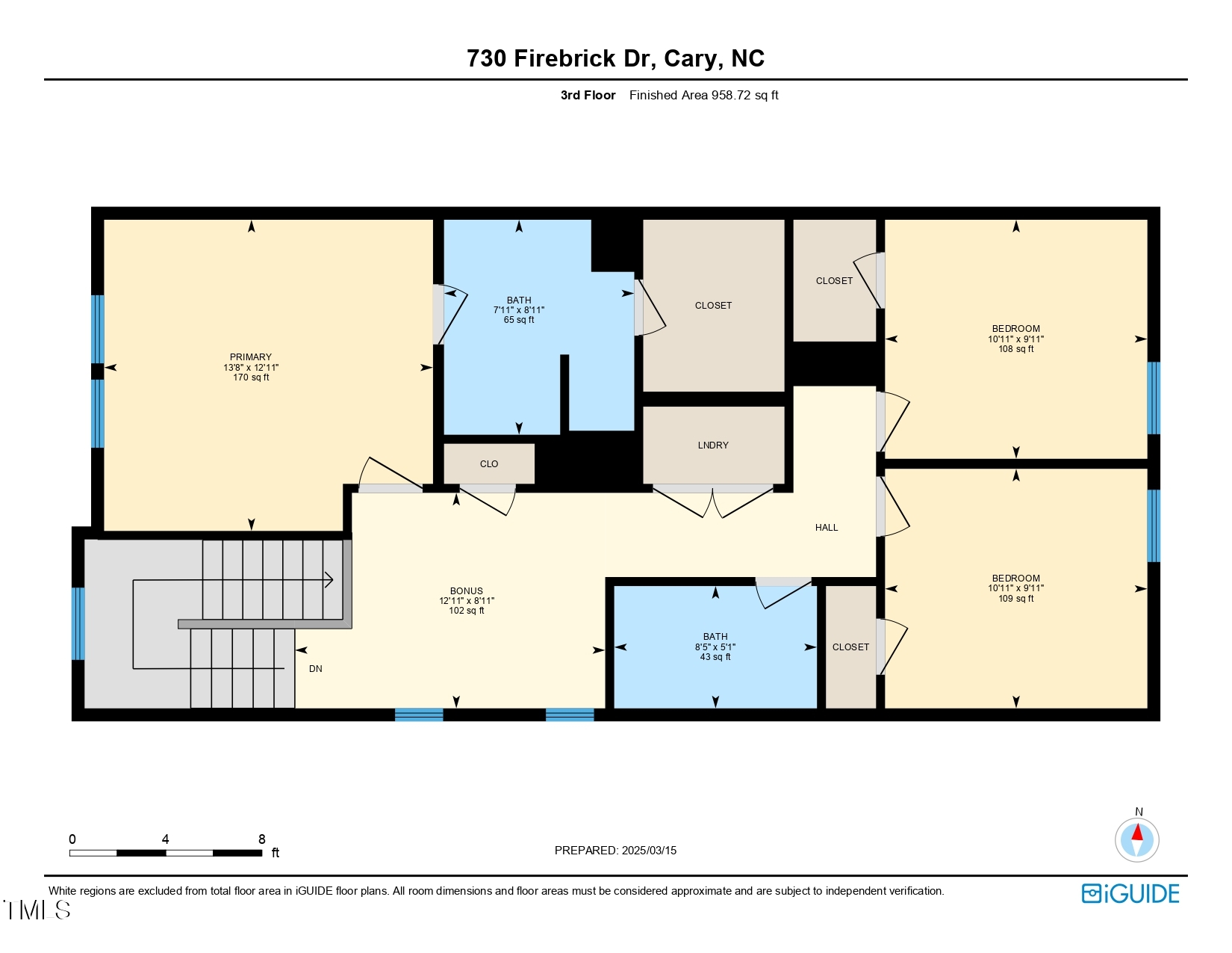 730 Firebrick Drive Cary, NC 27519 - Photo 36 of 38 a picture of a floor plan
