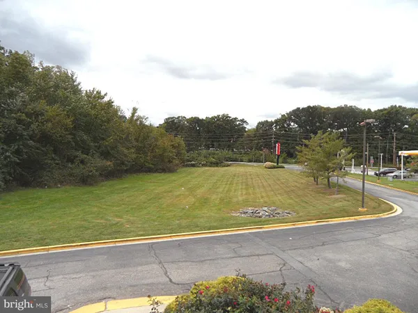 a view of a swimming pool with a yard