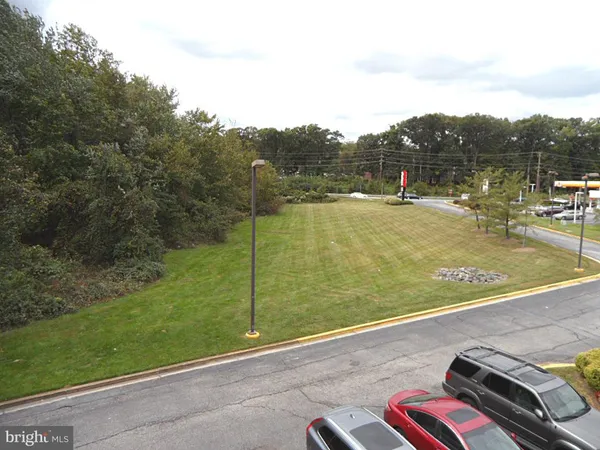 a view of a swimming pool with a yard