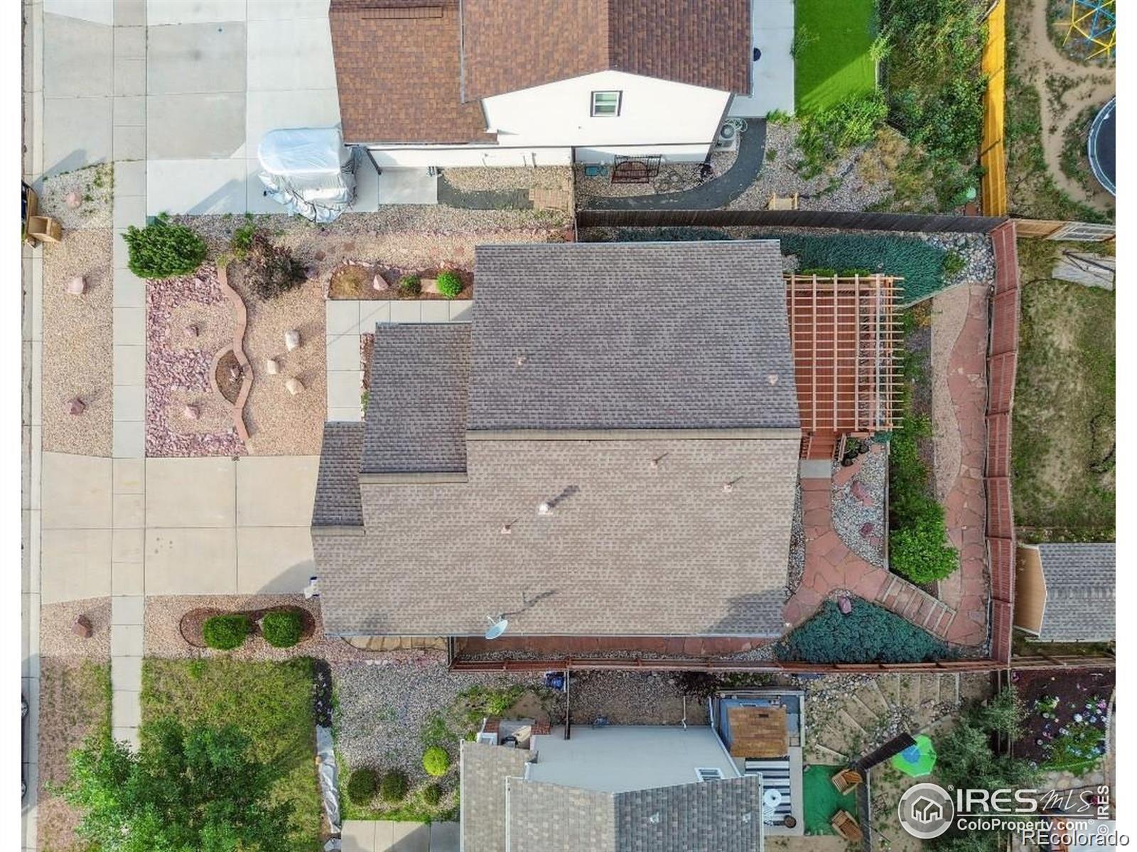 2338 Jeanette Way Colorado Springs, CO 80951 - Photo 15 of 18 an aerial view of a house with a backyard