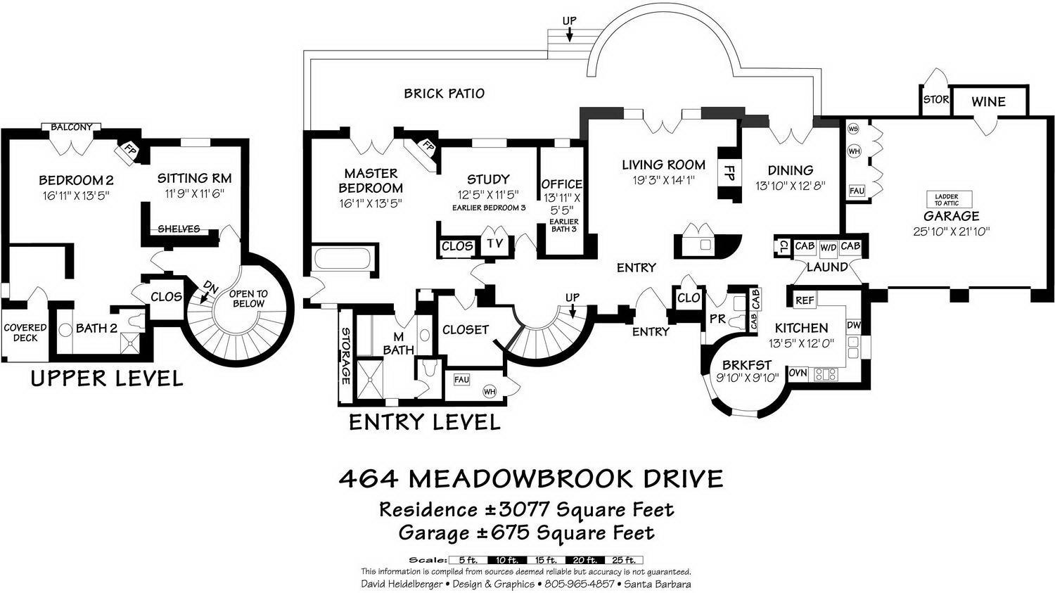 464 Meadowbrook Drive Montecito, CA 93108 - Photo 21 of 21 Floor Plan