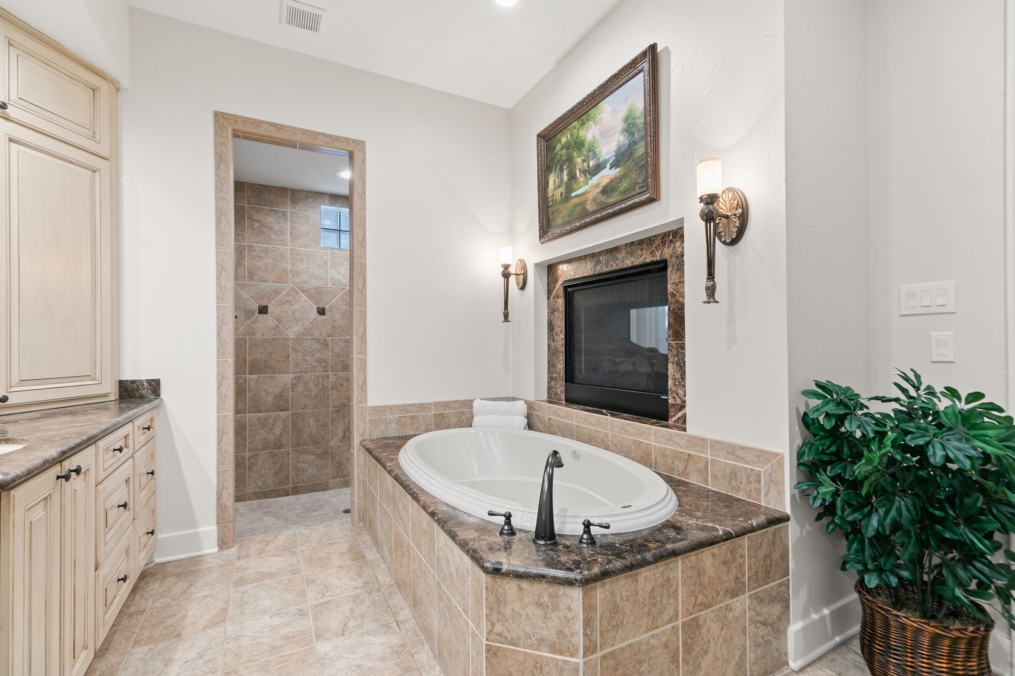 15601 Brown Road Tomball, TX 77377 - Photo 20 of 48 a bathroom with a sink and a mirror