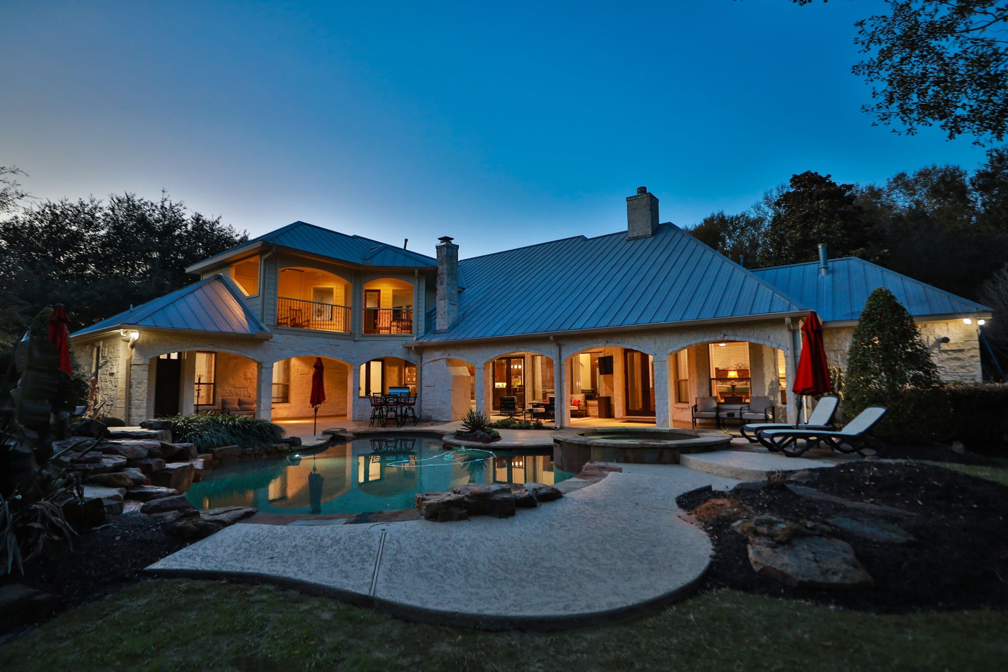 15601 Brown Road Tomball, TX 77377 - Photo 42 of 48 a view of a house with backyard and sitting area