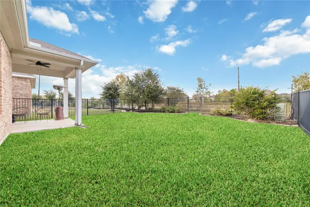 a view of a green field