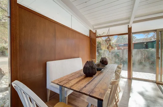 a workspace with furniture and window