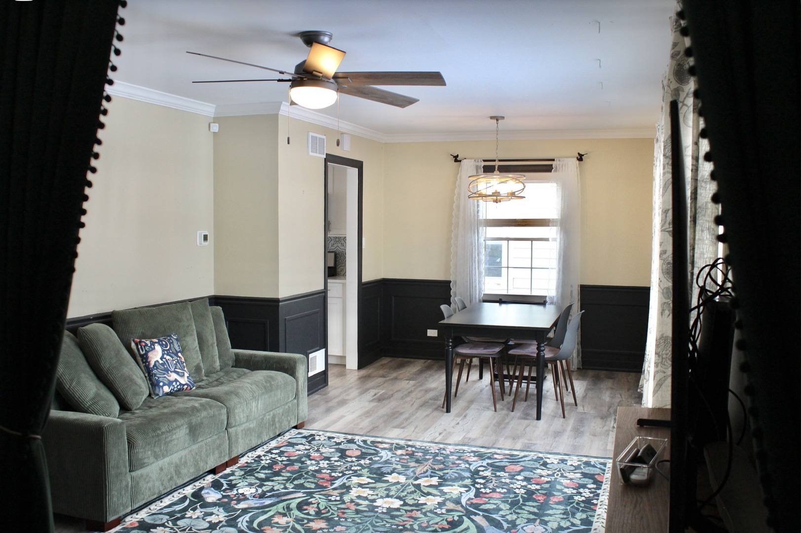301 Sheldon Avenue Downers Grove, IL 60515 - Photo 3 of 16 a living room with furniture a dining table and a piano door