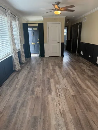 wooden floor in an empty room
