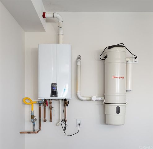 a water heater on the wall