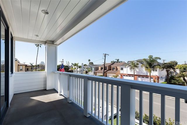 a view of city from a balcony