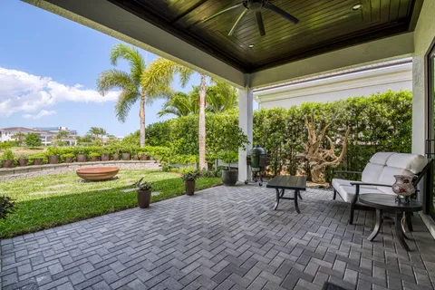 a house view with a garden space