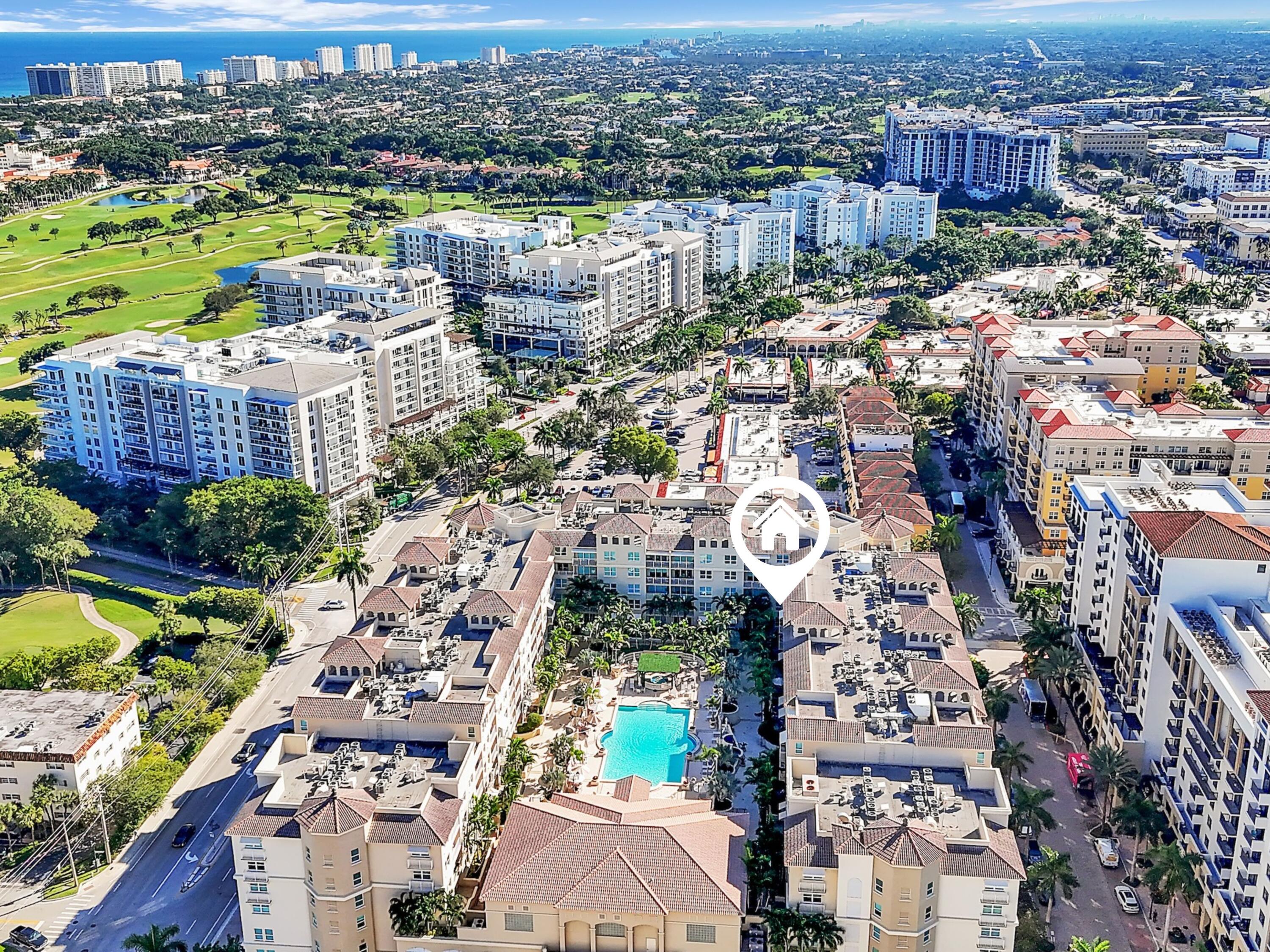 an aerial view of a city with lots of residential buildings