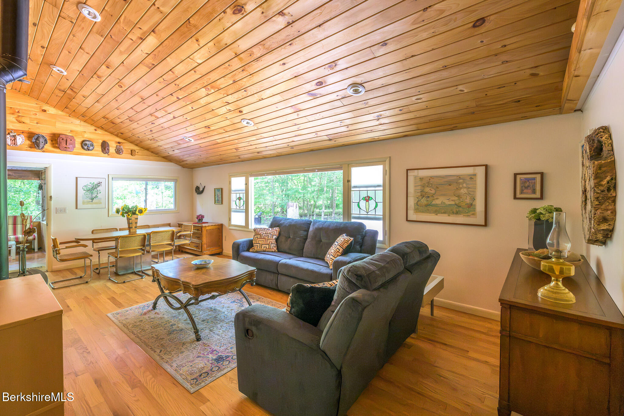 2 Woods Road Stockbridge, MA 01262 - Photo 11 of 35 Living/Dining Room