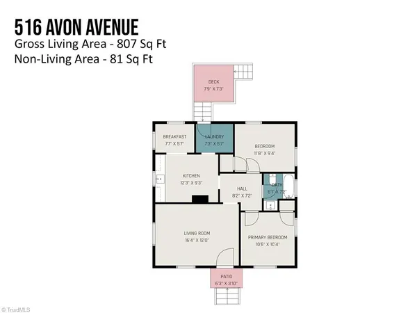 $144,900 | 516 Avon Avenue, Burlington, NC 27215