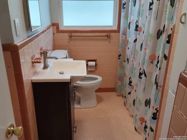 a bathroom with a sink