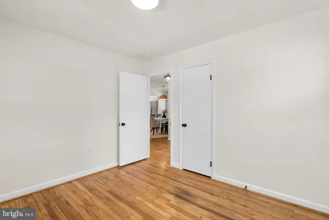 a view of an empty room