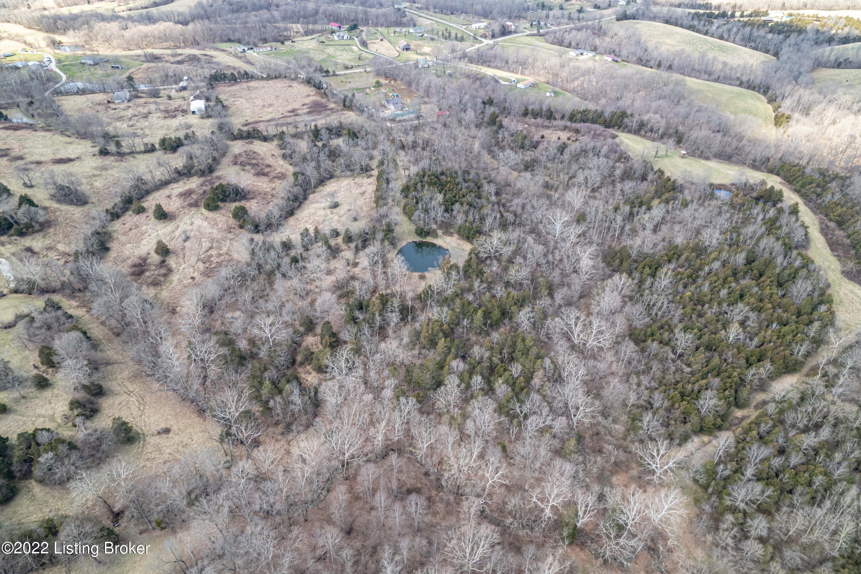 9490 Waddy Road Waddy, KY 40076 - Photo 5 of 36 Aerial Pond