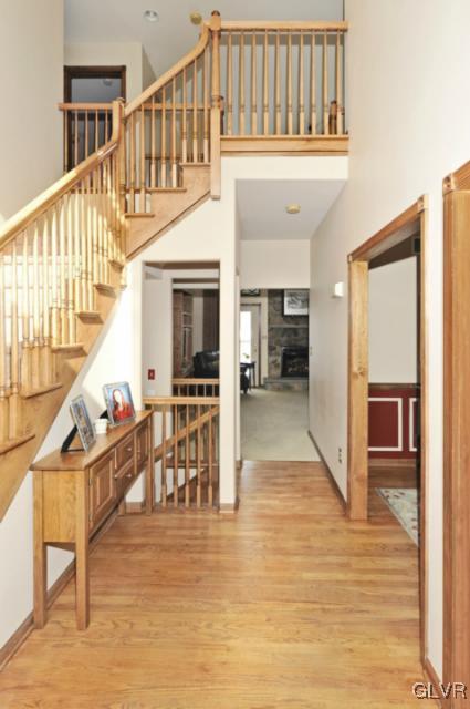 389 Winter Springs Road Nazareth, PA 18064 - Photo 3 of 37 a view of entryway and hall with wooden floor