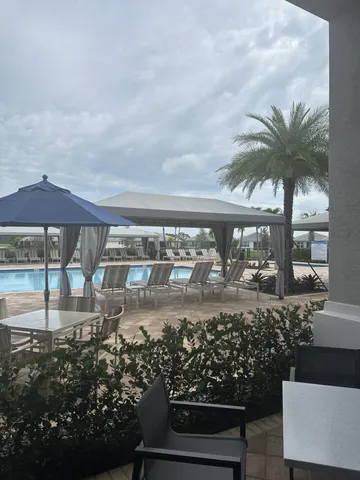 a view of a swimming pool