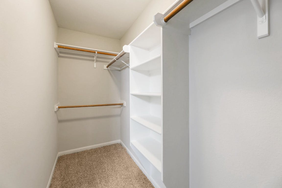 214 Crystal Knoll Boulevard Georgetown, TX 78626 - Photo 14 of 21 a view of an empty walk in closet