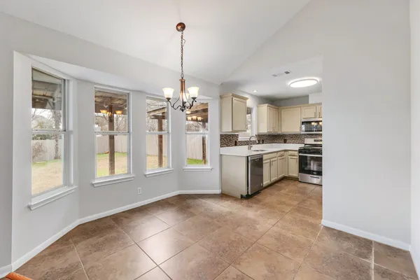 a view of an empty room