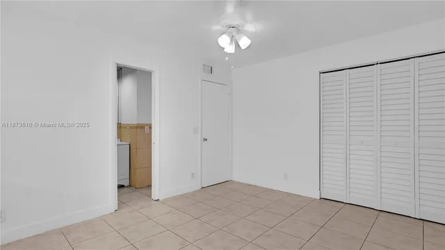 a view of small space with racks on the wall