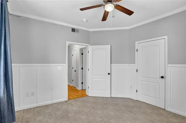 a view of an empty room