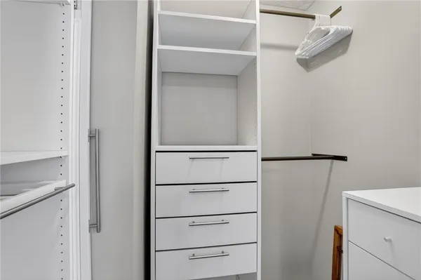 a view of walk in closet