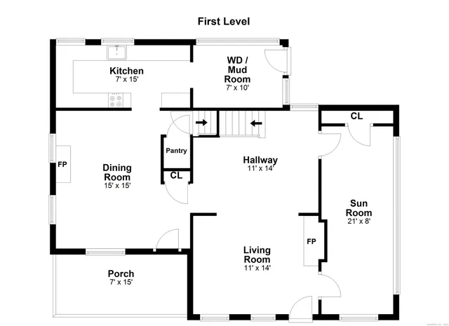 a picture of a floor plan