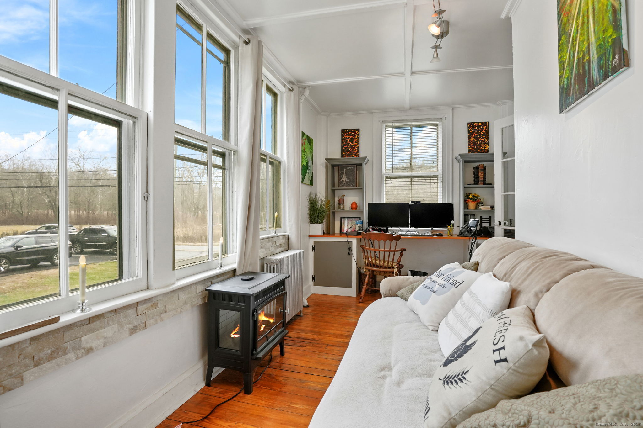 216 Baker Road Roxbury, CT 06783 - Photo 6 of 33 a living room with furniture and a large window