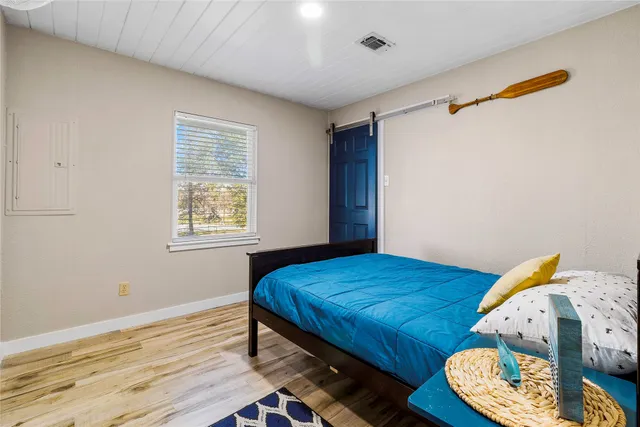 a view of a park with slide