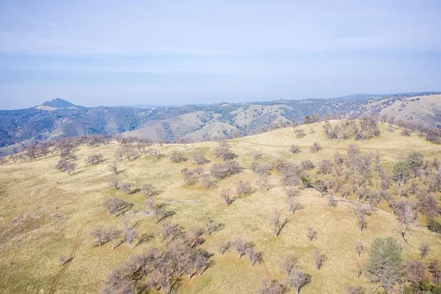 a view of a and mountains