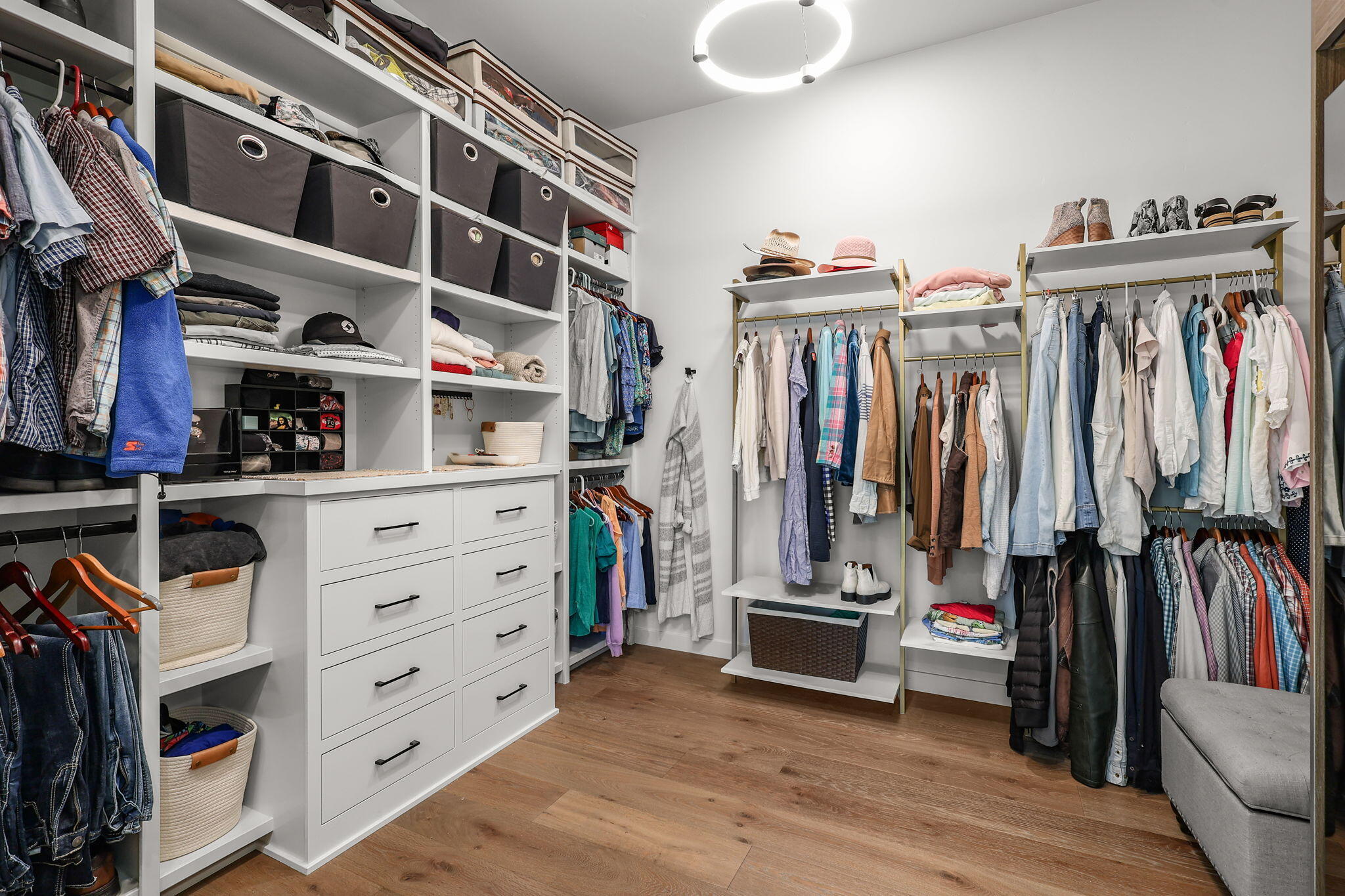 8202 Maynard Road Palo Cedro, CA 96073 - Photo 31 of 74 a view of walk in closet with clothes and shoes