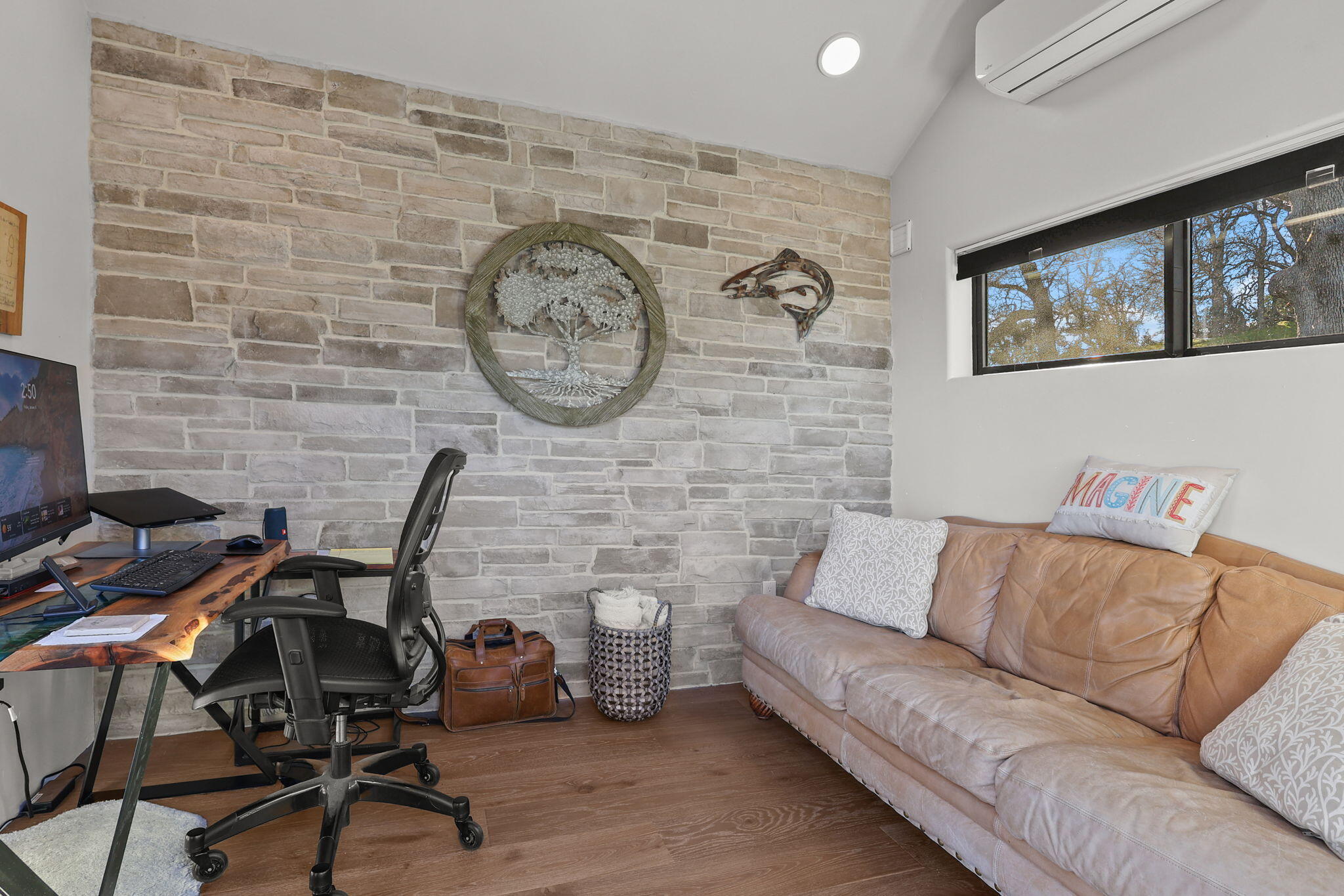 8202 Maynard Road Palo Cedro, CA 96073 - Photo 54 of 74 a living room with furniture and a wooden floor