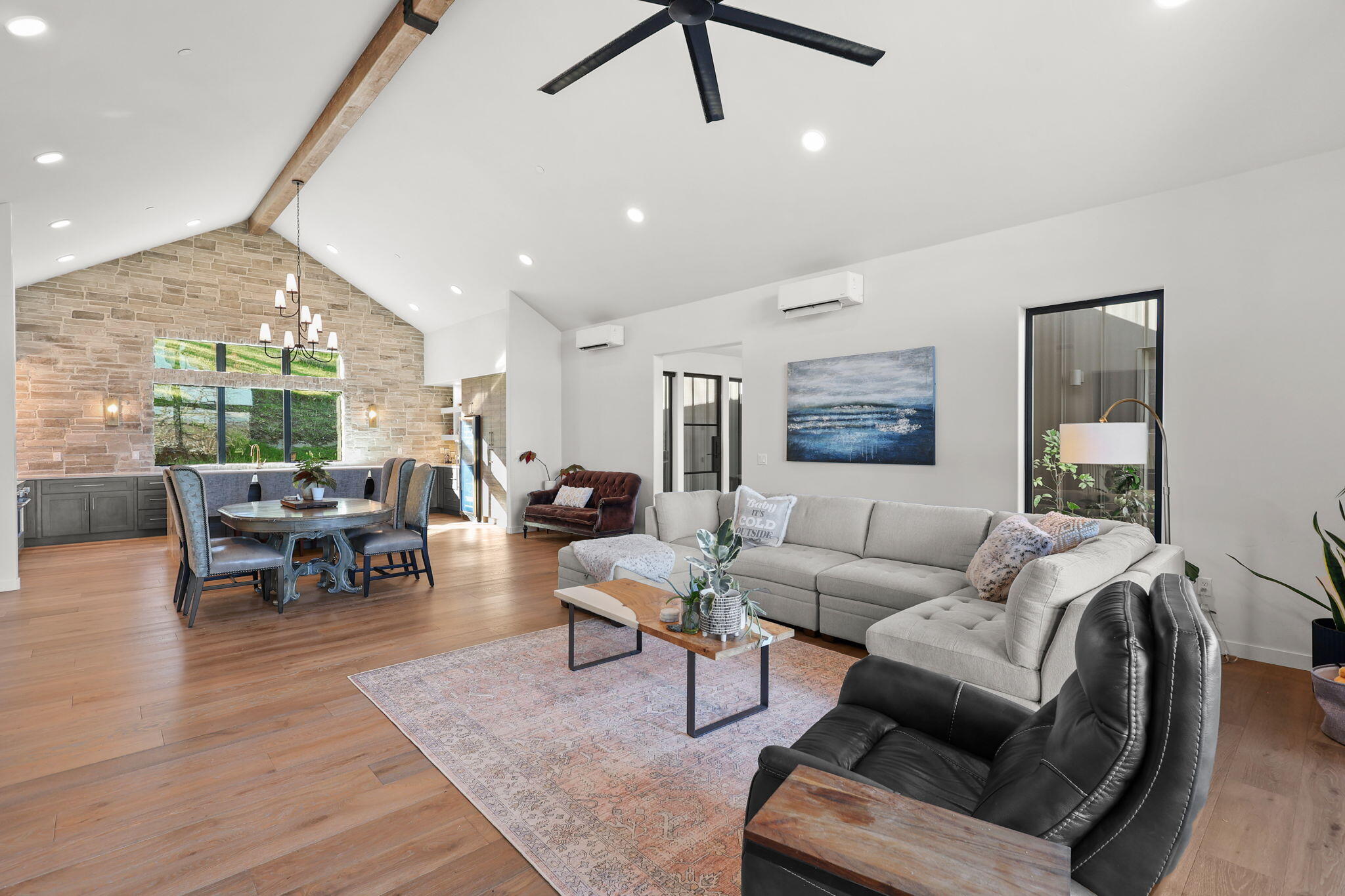8202 Maynard Road Palo Cedro, CA 96073 - Photo 10 of 74 a living room with furniture and a large window