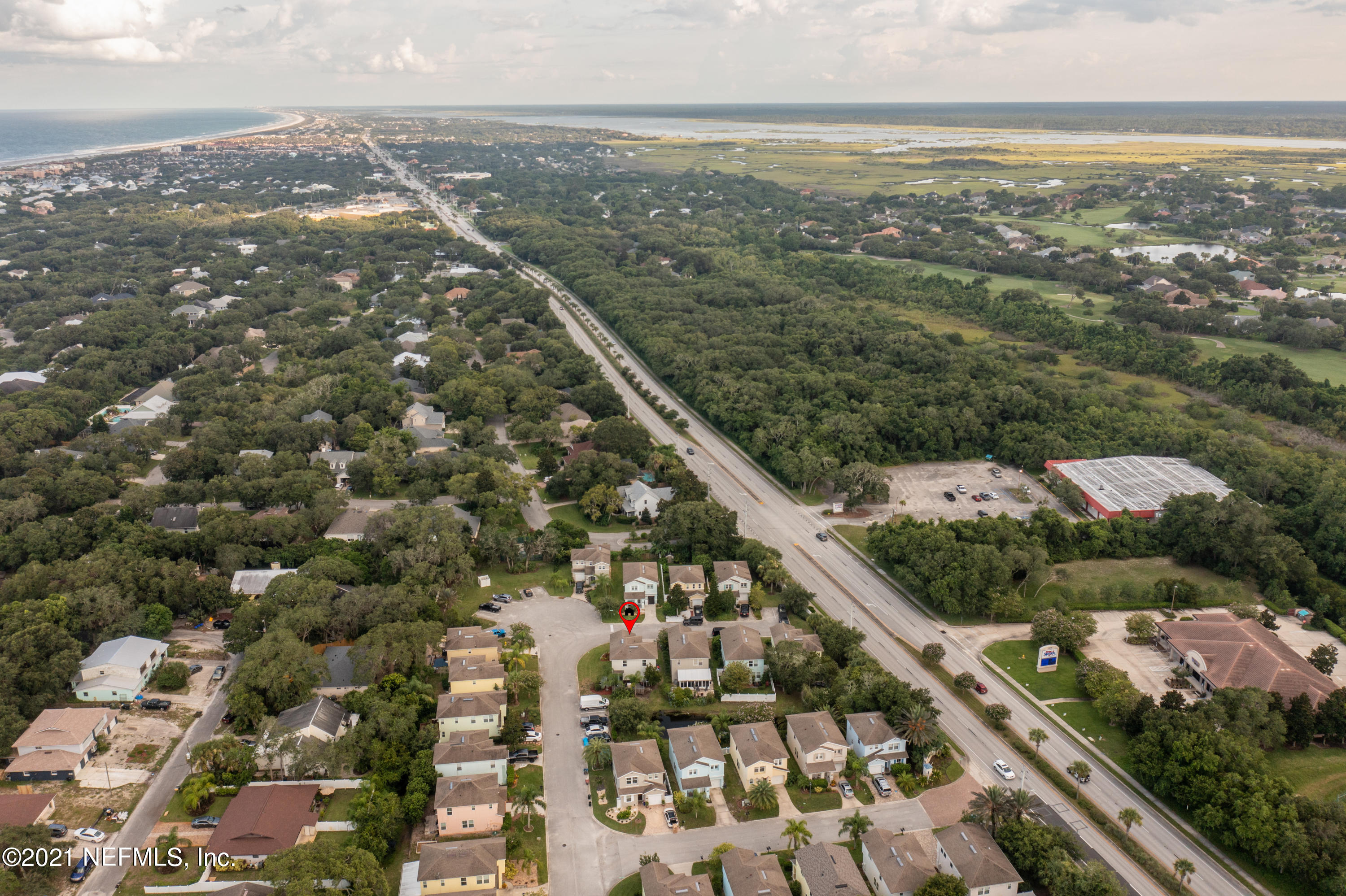 167 Bay Bridge Drive St. Augustine, FL 32080 - Photo 30 of 32 an aerial view of residential houses with outdoor space