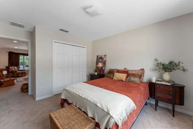 a living room with large windows