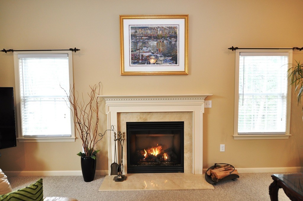 6 Dell Hollow Road Billerica, MA 01821 - Photo 10 of 25 a living room with furniture and a fireplace