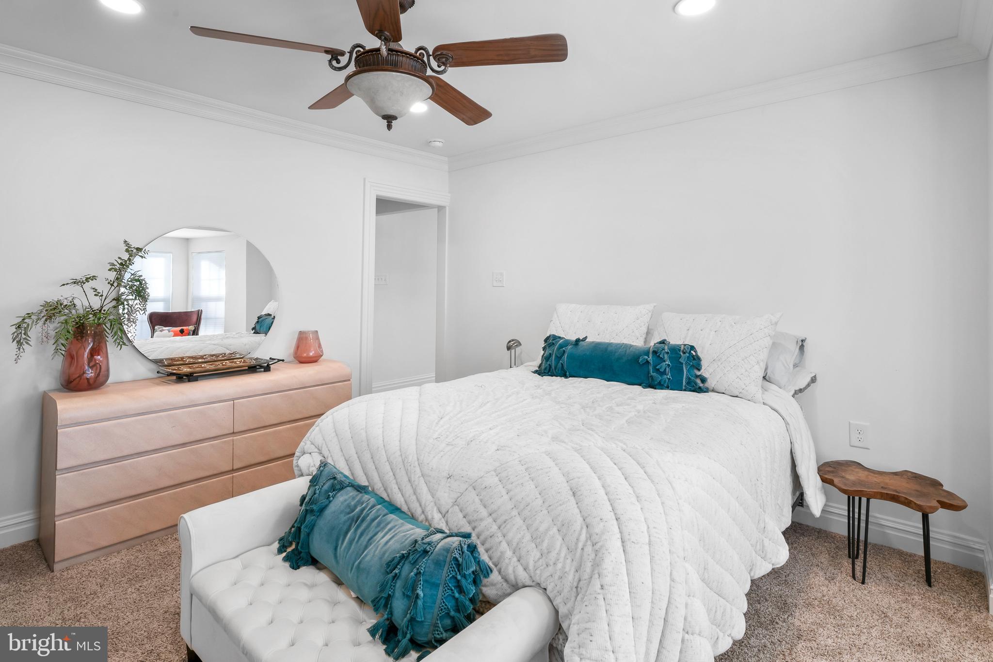 367 Hartford Road Mount Laurel, NJ 08054 - Photo 13 of 35 a bedroom with a bed and a chandelier