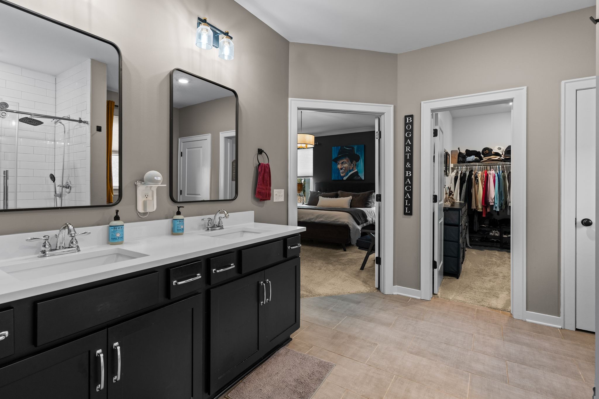 257 Croft Way Mount Juliet, TN 37122 - Photo 22 of 47 a en suite bathroom with a double vanity sink and a mirror