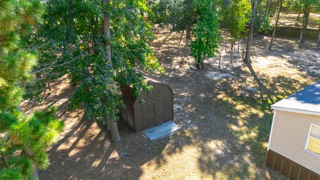 a backyard of a house