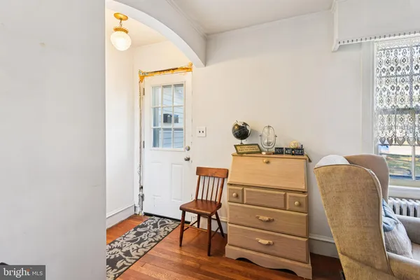 a room with furniture and a window