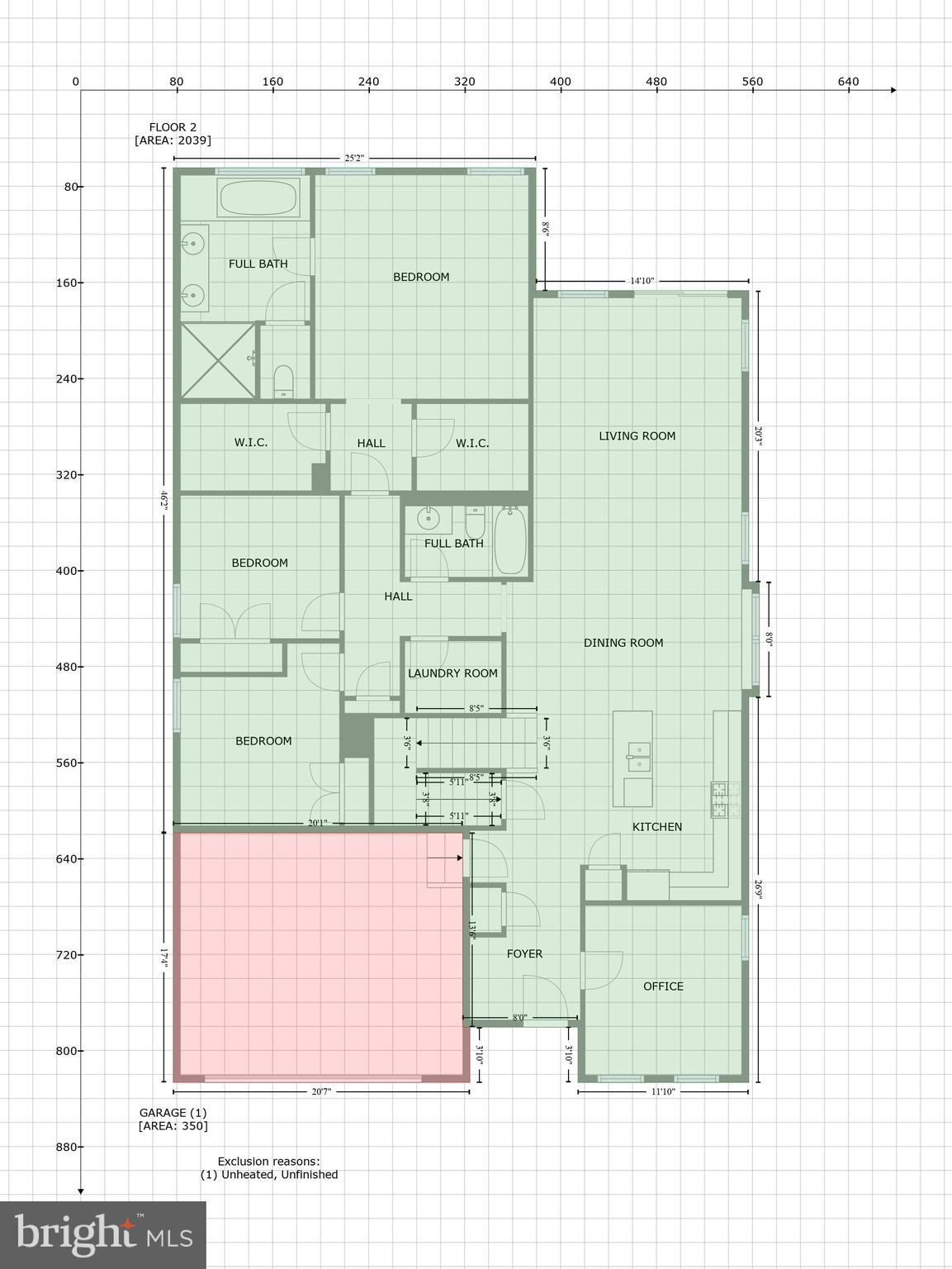 2844 Water Strider Way Odenton, MD 21113 - Photo 64 of 66 GLA Floor Plan